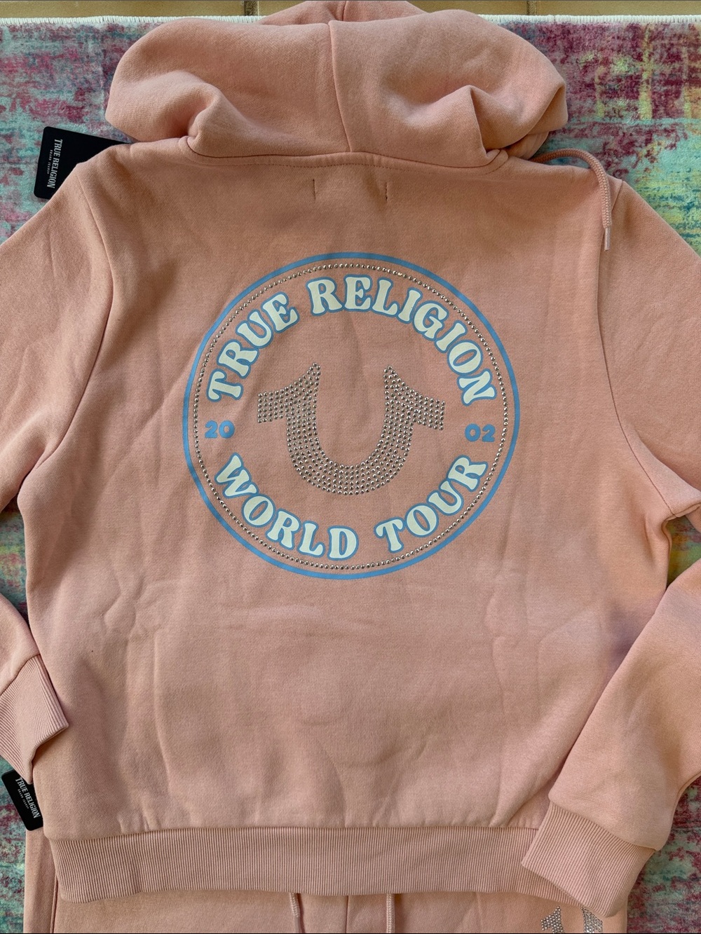 True Religion Pink Hoodie & Jogger Set - Picture 3 of 16